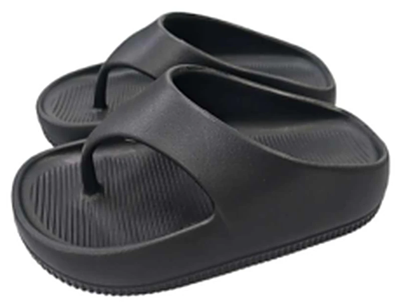 Chinelo de Dedo Salto Médio 5002 Feminino na cor Preto